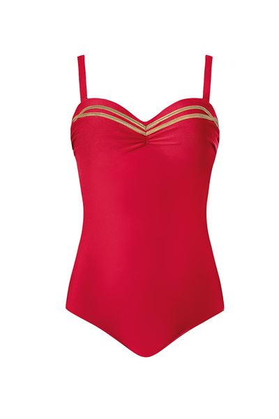 Picture of PLUS SIZE SWIM SUIT GOLD TRIM